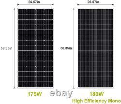 175W RV Solar Panel 175 Watt 12V Monocrystalline High Efficiency Weather Proof C