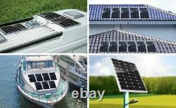 2-100W 200W Watt Mono Solar Panel Off Grid Kit Battery Charger For RV Boat Car