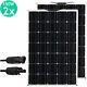 2-150watt 18volt Solar Panel 300w 18v Off Grid Power Charge Rv Boat Home Garden