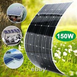 2-150Watt 18Volt Solar Panel 300W 18V Off Grid Power Charge RV Boat Home Garden