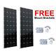 2-200watt 12volt Solar Panel 400w 12v Off Grid Power Charge Rv Boat Home Garden