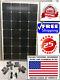 2- 210 Watt 12 Volt Battery Charger Solar Panel Off Grid Rv Boat Free Z Bracket