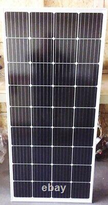 2- 210 Watt 12 Volt Battery Charger Solar Panel Off Grid RV Boat FREE Z BRACKET
