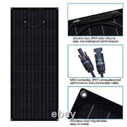 2 Pack 100 Watt ETFE Flexible Solar Panels Light & Slim Monocrystalline New