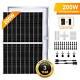 2 X100w 12v Monocrystalline Solar Panel 200 Watts Solar Module For Rv Camping