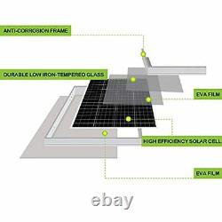 200 Watt 12 Volt Monocrystalline Solar Panel 2 Pack Of 12v 100w Highefficiency M