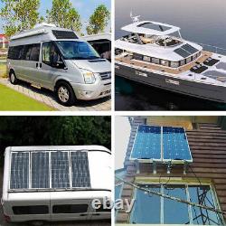 200 Watt 200W 18V 18 Volt Slim Solar Panel Battery RV Boat Camping Off Grid US
