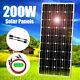 200 Watt 200w Monocrystalline Solar Panel Kit 18v Rv Boat Off Grid 23% Transform