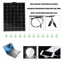 200 Watt 200W Solar Panel Kit with Solar Charge Controller 12V RV Boat Off Grids