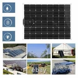 200 Watt 200W Solar Panel Kit with Solar Charge Controller 12V RV Boat Off Grids