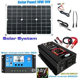 200 Watt Solar Panel System Kit 100A 12V for Home RV Trailer Off Grid Living US