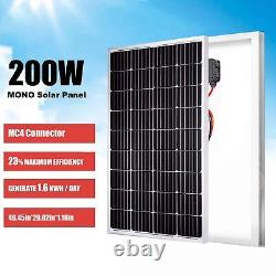 200 Watts 12 Volt Mono Solar Panel High Efficiency Solar Module for RV Trailer