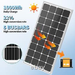 200 Watts Mono Solar Panel 21.9% High Efficiency For 12 Volts Charger RV Home