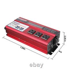 200 Watts Solar Panel Kit 100A 12V/24V Battery Charger With Car Power Inverter