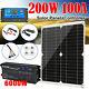 200 Watts Solar Panel Kit 100a 12v Battery Charger Controller 6000w Car Inverter