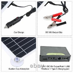 200 Watts Solar Panel Kit 100A 12V Battery Charger with Controller+6000W Inverter