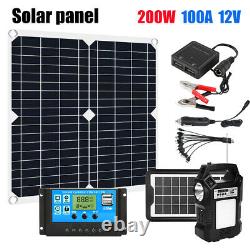 Solar 600W Solar Panel Kit 18V Battery Charger Controller 100A For Car RV Caravan Boat 