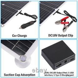 200 Watts Solar Panel Kit 12V Battery Charger with 100A Controller With Inverter