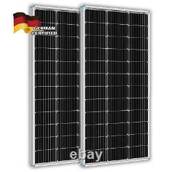 200W 100W Watt Mono Solar Panel 12V Mounting Z Brackets Off-Gird Battery Home RV