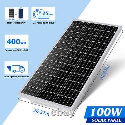 200W 150W 100W Watt Monocrystalline Solar Panel 18V Home RV Marine Camping