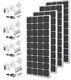 200w 400w 12v Mono Solar Panel Charging Off-grid Battery Power Rv Home Boat Watt