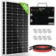 200w 400w Watt Complete Solar Panel Kit With Solar Generator For Rv Trailer Shed