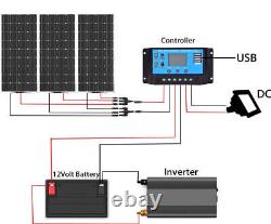 200W Mono Solar Panel 12V Caravan Home Off Gird Battery Charging Power 200 Watt