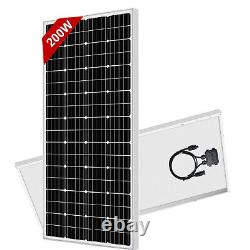 200W Mono Solar Panel 200 Watt 12V Caravan Home Off Gird Battery Charging Power