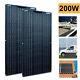 200w Watt 12 Volt Mono Flexible Solar Panel For Rv Boat Camping Home Car Battery