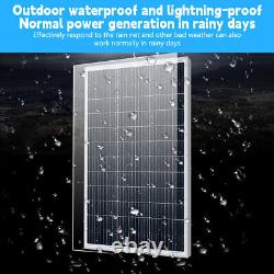 200W Watt 12Volt Solar Panel Kit Power System Off-grid With Inverter for RV Home