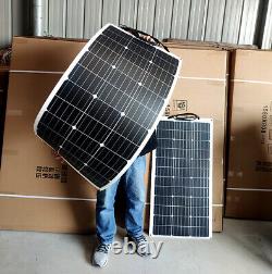 200W Watt Flexible Solar Panel 12V Mono Home RV Rooftop Camping Off-Grid Power