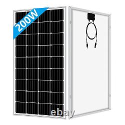 200W Watt Mono Solar Panel 12V Caravan Charge Battery Charge Controller Home RV