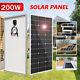 200w Watt Mono Solar Panel 12v Charging Off-grid Battery Power Rv Home Boat Camp