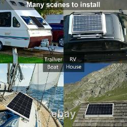 200W Watt Solar Panel Kit 2x120W 18v + Controller For RV Boat Trailer Off Grid