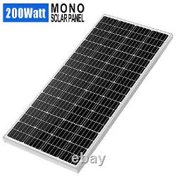 200W Watt mono Solar Panel kit 100W 12V for RV Power Boat Off-Grid Caravan Car