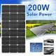 200w Watts Solar Panel 18v 12v For Battery Charging Boat Caravan Rv Camping Home
