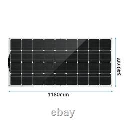 200W Watts Solar Panel Cell 18V Flexible Module Kit Waterproof for RV/Car/Boat