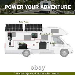 200W Watts Solar Panel Kit 20A 12V Battery Charger For Home Boat RV Off Grid
