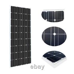200W Watts Solar Panel Kit 20A 12V Battery Charger For Home Boat RV Off Grid