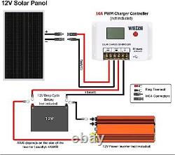 200Watt 12V Solar Panel Kit 30A PWM Battery Charger Monocrystalline PV Module