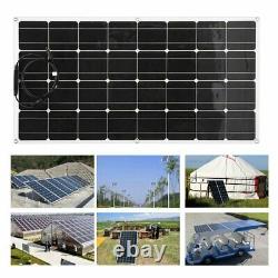 200Watt 200W Solar Panel Kit with Solar Charge Controller 12V/24V RV Boat Off Grid