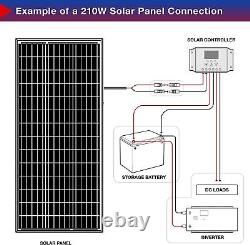 210W(Watts) Monocrystalline Solar Panel 12V Home RV Marine New
