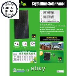 215-Watt Monocrystalline Solar Panel with 12-Volt Charge Controller