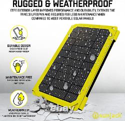 25 Watt Foldable IP67 Waterproof ETFE Monocrystalline Solar Panel Charger