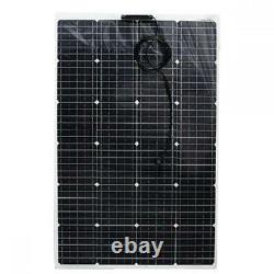 2PCS Monocrystalline Flexible Solar Panel 200 Watts 18V Off Grid RV Home 81x61CM