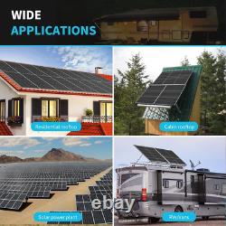 2Pcs Solar Panel Kit 320W 24V Monocrystalline off Grid for RV Boat Shed Farm Hom