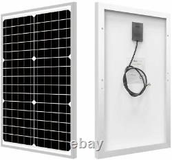 30 Watt 12VDC Solar Panel + PWM 10 Amp 12VDC Smart Charging Controller Regulator
