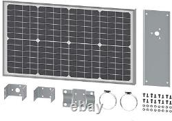 30 Watt Monocrystalline Solar Panel Kit for Automatic Gate Opener Systems