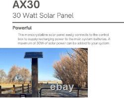 30 Watt Monocrystalline Solar Panel Kit for Automatic Gate Opener Systems