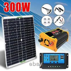 300 Watts Solar Panel Kit 100A 12V Battery Charger With Controller Caravan Boat